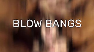 Gangbang Cremapie  - Horny slender Latina Mira Luv is getting her pussy and mouth filled with huge BBCs
