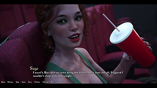Being a Dik - Busty Redhead Girlfriend Sucks My Big White Cock in the Cinema