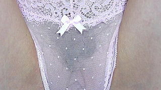 Trying on Haul Sexy Panties and Squatting to See Big Pussy Bulging