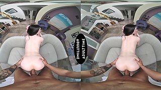 Celestina Blooms rides cock with passion in vr, showcasing her talent for intense public scenes.