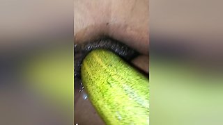 I Inserted A 9 Inch Cucumber Into My Pussy Today