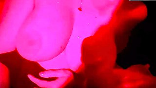 Married chick prepping to give oral jobs at night club -