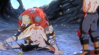 Wild hentai girl battle in public for kicks, featuring pure onyx gameplay