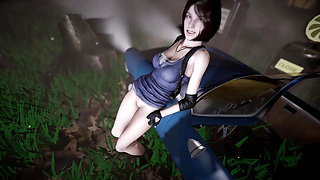 Jill Post Apocalypse Fucking in a Car in POV - Resident Evil Porn Parody