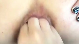 Her boyfriend gets to anal punch fisti her