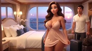 Shipwrecked Stepmom and Stepson Get Naked and Steamy on a Tropical Island (AI Generated)