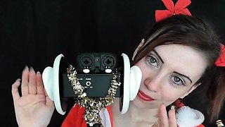Jodie Marie ASMR Mrs Claus Ear licking & Kisses Video