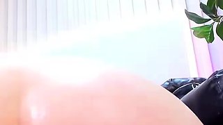 Hot ass brunette vibrator close up masturbation