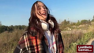 Aften Opal And Celestina Blooms - Reflexes And Strategy In A Game Of Strip Hand Slap