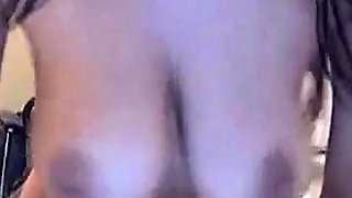 Lebanese Girl Reveals Perfect Breasts on Webcam