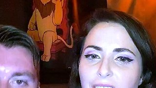 Sexy small titted brunette Judy C
