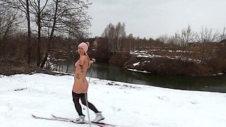 Nude Skiing Solo Female With Tattoos