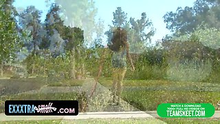 Exxxtrasmall - encaged teenager (Rebel Lynn) fucks a Big Cock