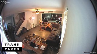 Pallid Ginger-haired Shemale Angel Smashed By Black Bull