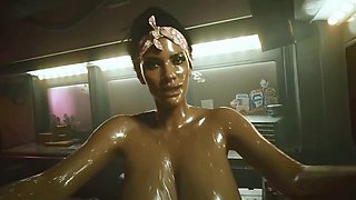 Cyberpunk 2077 sex scenes collection featuring Panam in full nude mode