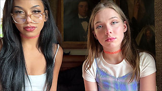 Step Daughter Shares Her Friend with Step Dad - Venus Vixen X Bianca Bangs - Family Therapy - Alex Adams