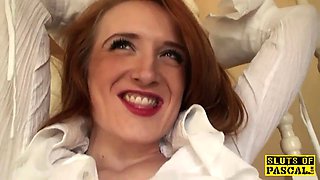 Ginger Brit victim slut predominated in tights