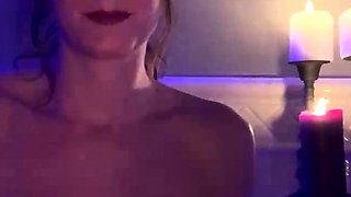 Amateur striptease and Solo masturbation