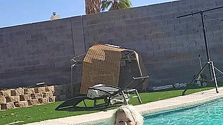Fat Bimbo at the Pool