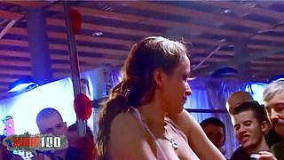 Krystal Big Tits MILF Public Nudity Dance in High Heels HD