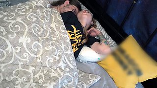 Stepdaughter Shares Bed With Stepdad And Gets Ass Fucked