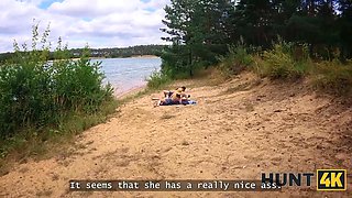 Hunt4k. she cheated on her boyfriend for cash at a public beach