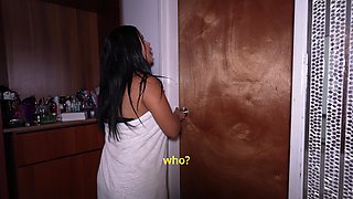 Shower Surprise Turns Steamy: Roommate Invades and Fucks Bellattrix's Wet Pussy