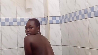 Pissing in the Toilet Riding 12 Inch Dildo