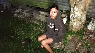 Finding, Feeding, Shaving and Fucking Poor Street Girl From the Middle of Trash