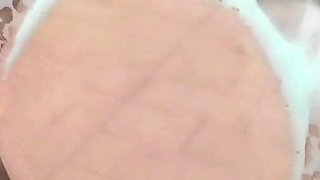 Washing Windows Without Bra and Push Ass and Tits to the Glass