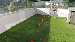 fit teens share a big cock in orgy