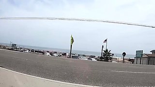 Surfing On A Surfer's Dick After A Beach Walking