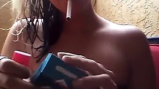 Smoking curly hair