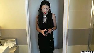 Hot Romanian Wife With Big Tits Almost Gets Caught By Husband While Taking Interracial Cock On Phone Call