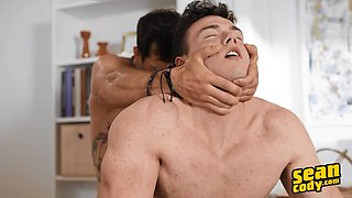 Gay Tattoo Brysen: Deep-Throat Anal Orgasms with Clark Reid