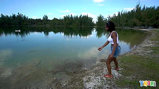 Black Amateur Teen 18+ Banged In Public