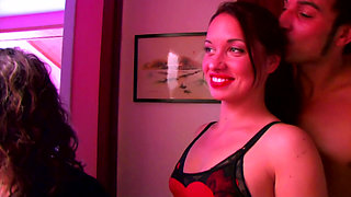 Two adorable teens get fucked at a photoshoot