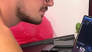 Blonde Masturbates on the Couch While Her Husband Plays Video Games, Gets Surprised and Fucked