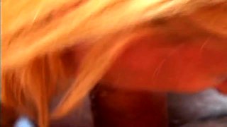 Old Bitch Fucks With A Huge Dildo Then Rides A Massive Cock To Cumshot