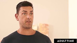 Stepdad Catches Julia James Squirting While Masturbating