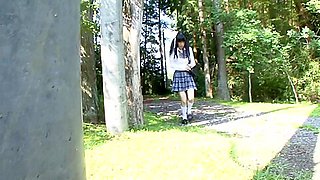 B2K1805-A who can&#039;t stand it on her way home from school and gets fucked by a park manager
