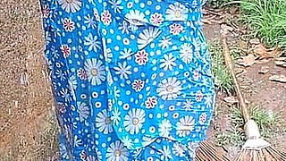 Hot Step Mom Bathing Outdoor