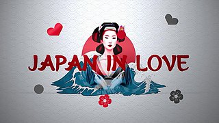 Asian Sex Fest Scene 1: Beautiful Japanese Girl Runa Sezaki in a Dress Sucking Three Cocks at Once
