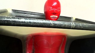 Straight amateur dude handles anal toys well