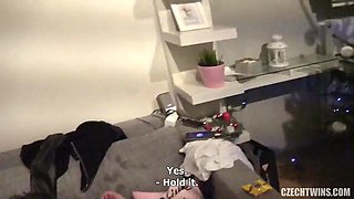 Czech Twins Thrill in Hardcore Group Sex Brunette Booty Heat