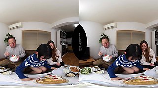 Japanese beauty explores intense sensual VR pleasure passionately