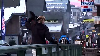 Blonde teen fucked doggystyle