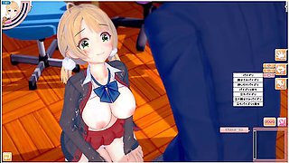 [hentai Game Koikatsu! ]have Sex With Big Tits Vtuber Shigure Ui.3dcg Erotic Anime Video