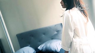 Brunette hardcore blowjob