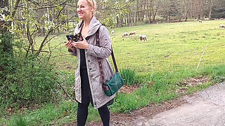 Mature Blonde Wife Enjoys Sex After Walk